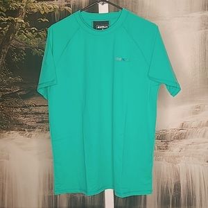 NWT! Ezrun Mens Medium swim sports bright green athletic shirt UPF50+